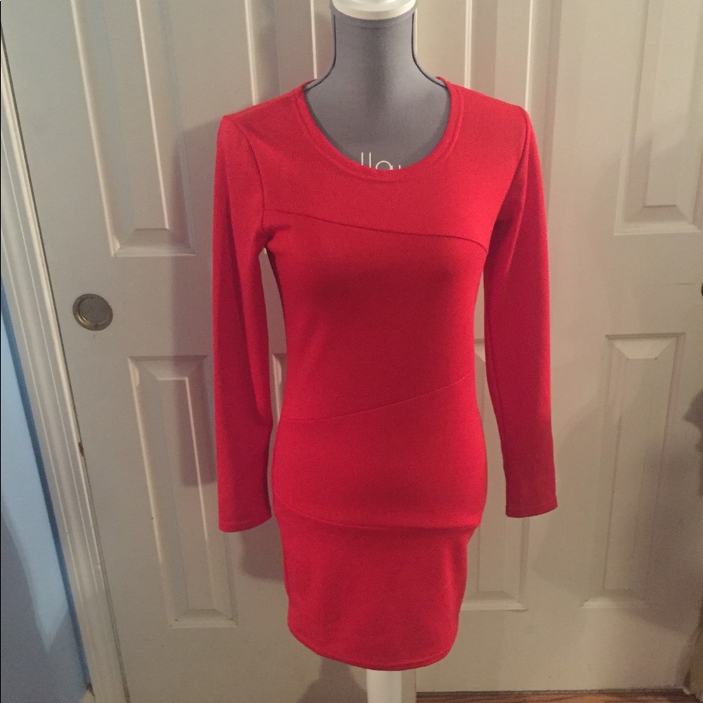 Women’s red dress
